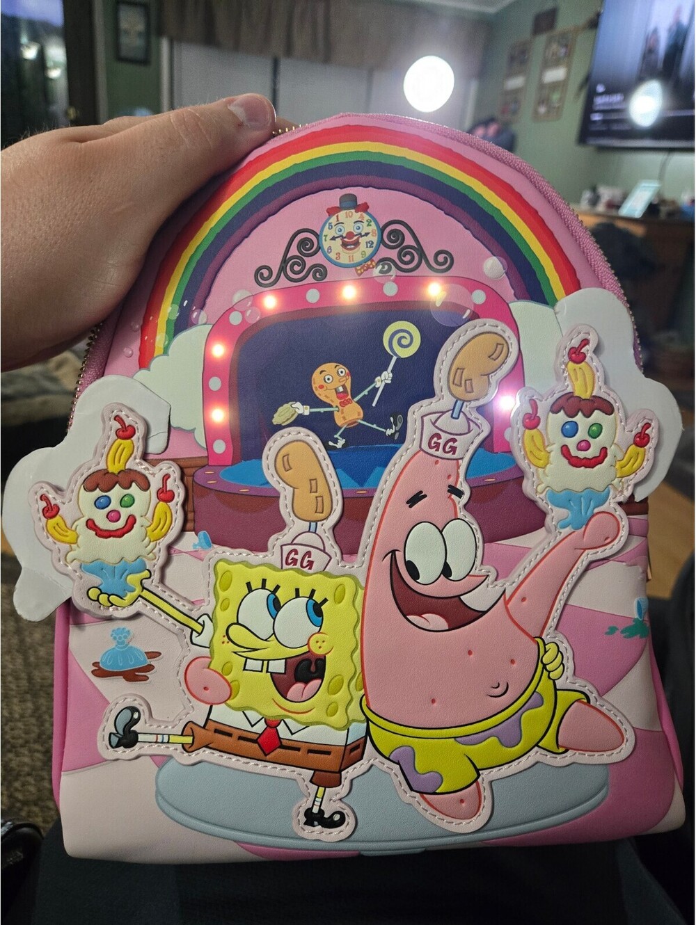 Loungefly Nickelodeon SpongeBob SquarePants Goofy Goober Mini Backpack